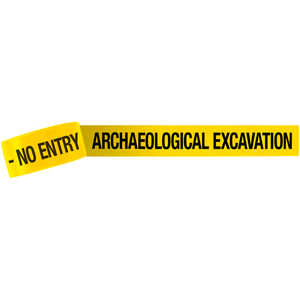 3-Inch “ARCHAEOLOGICAL EXCAVATION - NO ENTRY” Barricade Tape, 1,000´ Roll